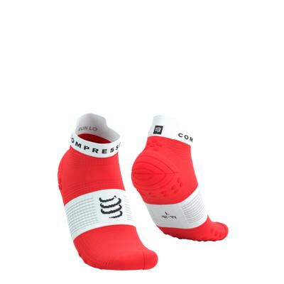 Compressport Pro racing v4.0 low hardloopsokken rood T4