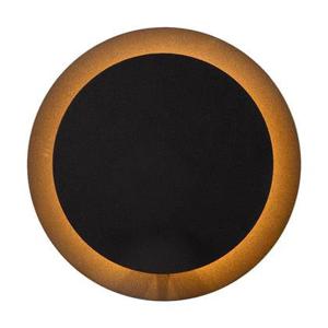 Atmooz Nakai - Ronde Wandlamp - Zwart - LED - Metaal - 20x20x9 cm