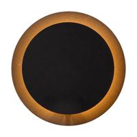 Atmooz Nakai - Ronde Wandlamp - Zwart - LED - Metaal - 20x20x9 cm