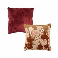 Hoii Sierkussen set van 2 - AUTUMN RED - Merlot - rood - multicolor