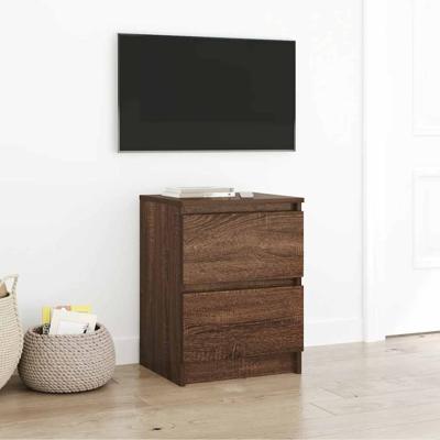 Tv-meubel 40x35x54 cm spaanplaat bruin eikenkleurig