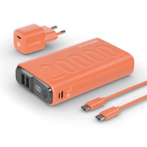 RealPower PB-20000 Power Pack Powerbank 20000 mAh Li-ion USB, USB-C Oranje