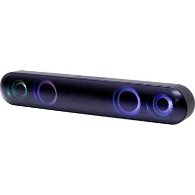 Gembird SPKBT-BAR400L Soundbar Zwart Bluetooth, Luidsprekerverlichting