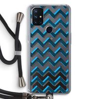 Onderbroken lijn: OnePlus Nord N10 5G Transparant Hoesje met koord