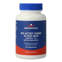 B12 Actief combi 10.000mcg 60 Zuigtabletten