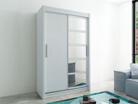 Kast ROMANE 2 schuifdeuren 150 cm wit - thumbnail