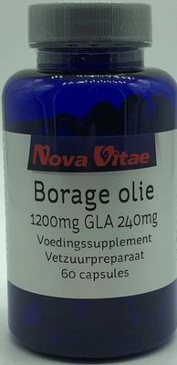 Nova Vitae Borage olie 1200 mg GLA 240 mg (60 caps)