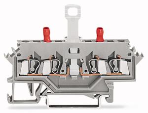 WAGO 280-627 Scheidingsklem 5 mm Spanveer Toewijzing: L Grijs 50 stuk(s)