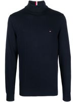 Tommy Hilfiger pull à logo brodé - Bleu