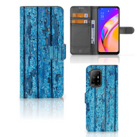 OPPO Reno5 Z | A94 5G Book Style Case Wood Blue