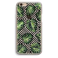 Geometrische jungle: iPhone 6 / 6S Transparant Hoesje