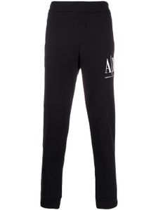 Armani Exchange pantalon de jogging à logo brodé - Noir