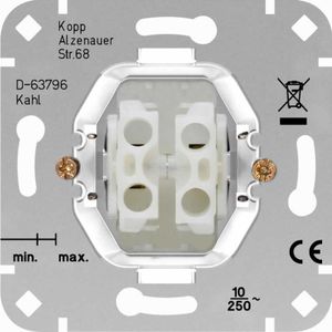 Kopp Serieschakelaar dubbele schakelaar voor het schakelen van 2 lichtpunten 503500003