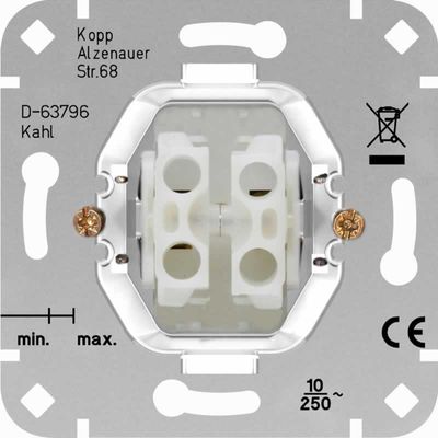 Kopp Serieschakelaar dubbele schakelaar voor het schakelen van 2 lichtpunten 503500003