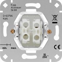 Kopp Serieschakelaar dubbele schakelaar voor het schakelen van 2 lichtpunten 503500003