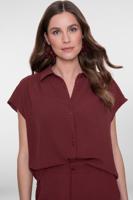 Geisha Blouse Crinckle 63140-21 Blouse 481 Cherry