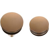 Wiesbaden Caral Badafvoer Rond met Overloop en Vulfunctie - Geborsteld Brons