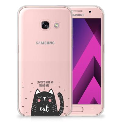 Samsung Galaxy A3 2017 Telefoonhoesje met Naam Cat Good Day Samsung Galaxy A3 2017 Telefoonhoesje met Naam Cat Good Day