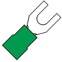 Geïsoleerde micro Vorkkabelschoen M3 voor draad 0,1-0,5 mm2 100 stuks 101406 klemko