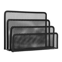 QUVIO Bureau organizer mesh - Metaal - Zwart