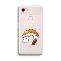 You're Shrimply The Best: Google Pixel 3 Transparant Hoesje