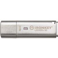 Kingston Technology IronKey Locker+ 50 USB flash drive 16 GB USB Type-A 3.2 Gen 1 (3.1 Gen 1) Zilver - thumbnail