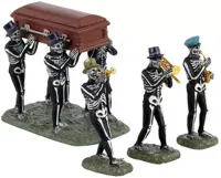Lemax jazz funeral s/4 tafereel Spooky Town 2021