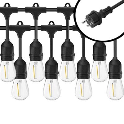 40m Arena LED Prikkabel - IP65 Lichtsnoer Buiten - koppelbaar - Lampjes Slinger - inclusief 80x E27 lampen - Eco - Incl. Stekker