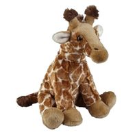 Pluche gevlekte giraffe knuffel 30 cm speelgoed - thumbnail