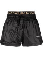 Versace short Greca Border à taille haute - Noir - thumbnail