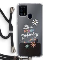 Tough Life: Samsung Galaxy M31 Transparant Hoesje met koord