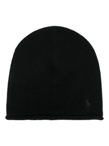 Polo Ralph Lauren bonnet à motif Polo Pony brodé - Noir