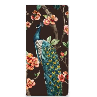 Samsung Galaxy A22 5G | Hoesje maken | Pauw met Bloemen Samsung Galaxy A22 5G | Hoesje maken | Pauw met Bloemen