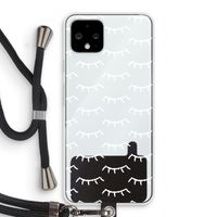 Wimpers: Pixel 4 Transparant Hoesje met koord