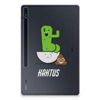 Samsung Galaxy Tab S7 Plus | S8 Plus Tablet Back Cover Cactus Poo Samsung Galaxy Tab S7 Plus | S8 Plus Tablet Back Cover Cactus Poo