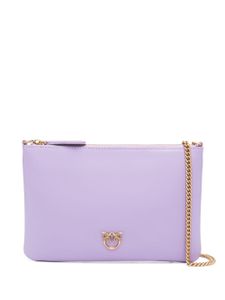 PINKO sac à bandoulière à plaque logo - Violet