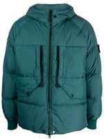 Stone Island veste matelassée à patch Compass - Bleu