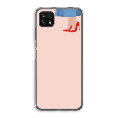 High heels: Samsung Galaxy A22 5G Transparant Hoesje