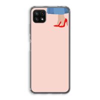 High heels: Samsung Galaxy A22 5G Transparant Hoesje