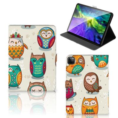 iPad Pro 11 2020/2021/2022 Flip Case Vrolijke Uilen