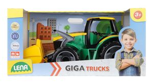 Lena tractor met voorlader jongens 62 x 22 cm groen/geel