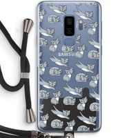 Poezen: Samsung Galaxy S9 Plus Transparant Hoesje met koord