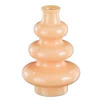 Bloemenvaas Sira - glas - beige - D14,5 x H22 cm - vaas - sierlijk model