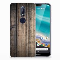 Nokia 7.1 | Bumper Hoesje | Steigerhout