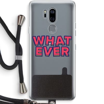 Whatever: LG G7 Thinq Transparant Hoesje met koord