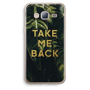 Take me back: Samsung Galaxy J3 (2016) Transparant Hoesje