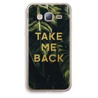 Take me back: Samsung Galaxy J3 (2016) Transparant Hoesje - thumbnail