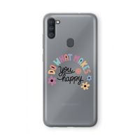 Happy days: Samsung Galaxy A11 Transparant Hoesje Happy days: Samsung Galaxy A11 Transparant Hoesje