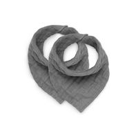 Jollein slab bandana Wrinkled Cotton Storm Grey Maat