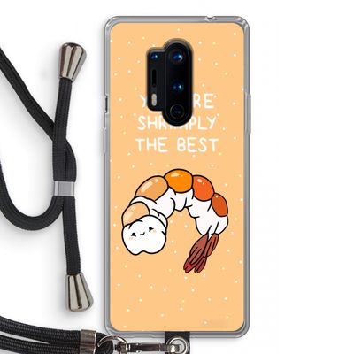 You're Shrimply The Best: OnePlus 8 Pro Transparant Hoesje met koord